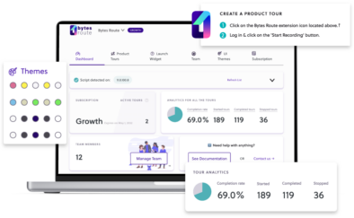 Product onboarding tool for code free tours - Bytes Route