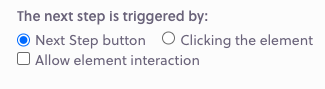 Step editor 2 nav options
