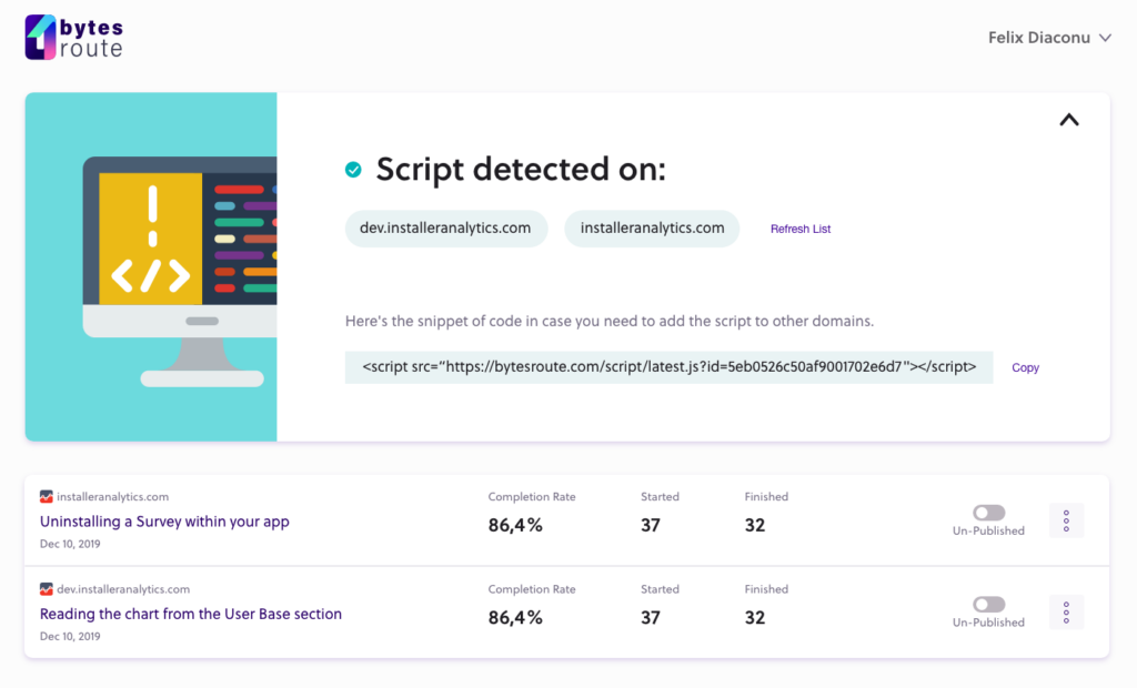 How we tackled the onboarding for the setup phase in Bytes Route 3 normal state with banner