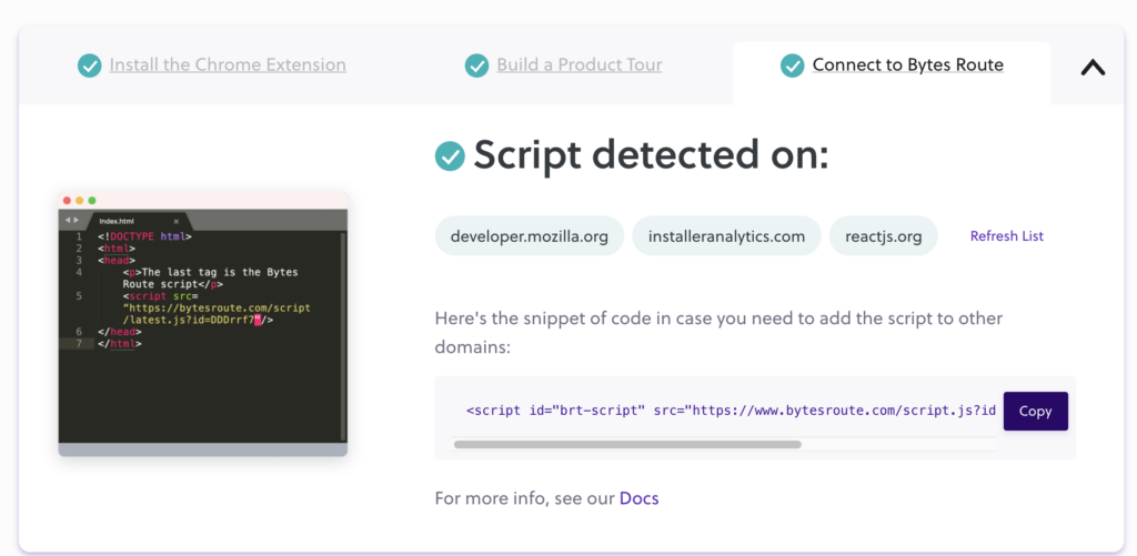 Getting started with Bytes Route 5 onboarding 3