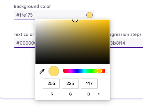 Creating and applying a theme 5 themes color rgb