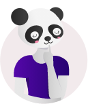 thinking panda