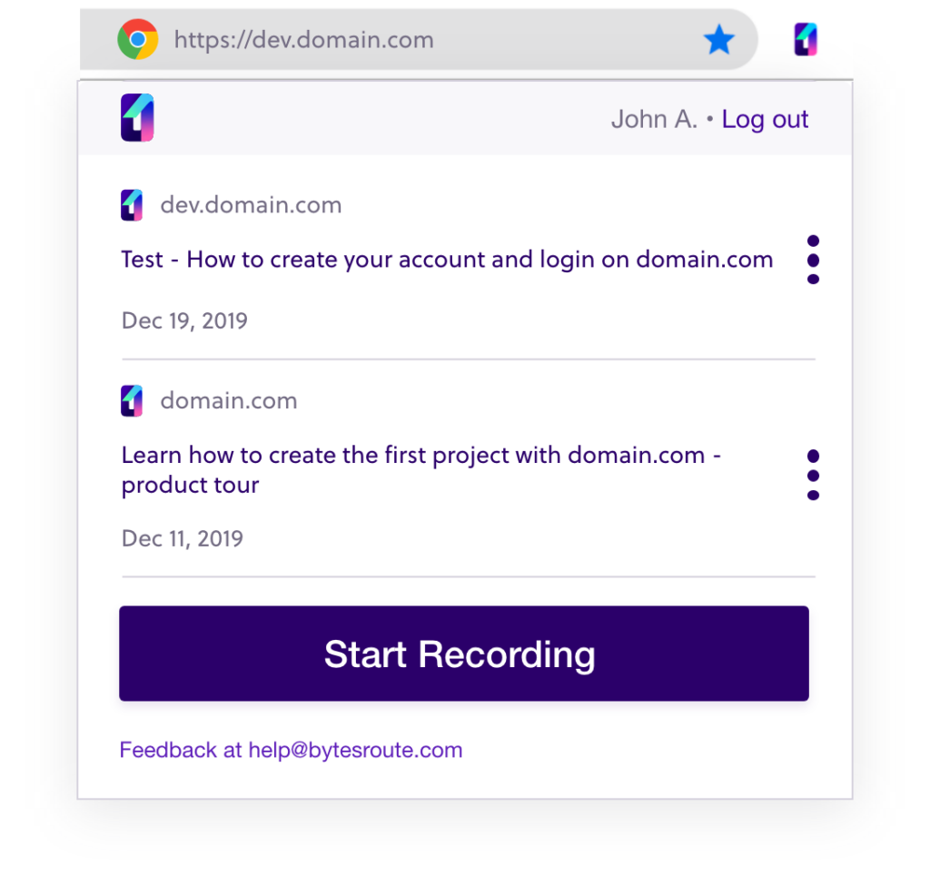 How to onboard users with Bytes Route using product tours