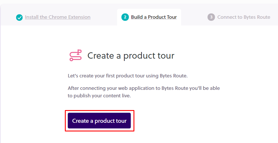 Create a product tour